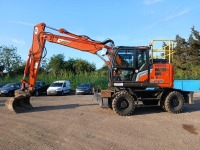 HITACHI ZX155W-7 18 TON RUBBER WHEELED EXCAVATOR