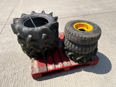 SELECTION OF ASSORTED RIMS & TYRES 