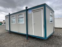 APPROX. 22ft x 9ft STEEL CLAD OFFICE