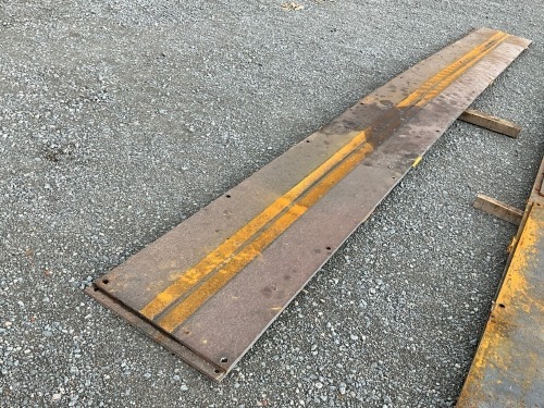 2No. APPROX 6m x 600mm x 12mm HARDOX STEEL PLATE