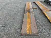 2No. APPROX 6m x 600mm x 12mm HARDOX STEEL PLATE - 2