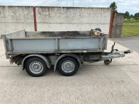 IFOR WILLIAMS APPROX 8ft 6" x 5ft TWIN AXLE 2700KGS TIPPING TRAILER - 9