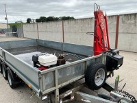 IFOR WILLIAMS 16ft X 7ft 6" TRI AXLE 3500KGS DROPSIDE CRANE TRAILER - 2