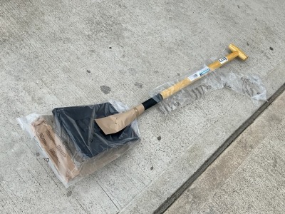 UNUSED SILVERLINE SQUARE MOUTH SHOVEL