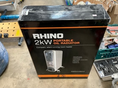 UNUSED RHINO PORTABLE OIL RADIATOR