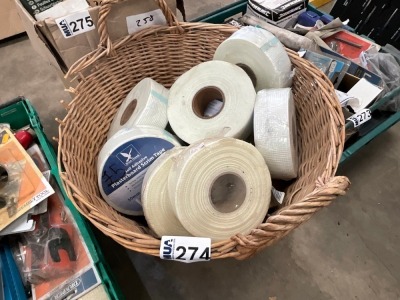 BASKET TO INC. ASSORTED PLASTERBOARD SCRIM TAPE
