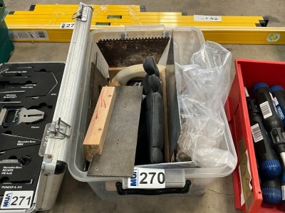 BOX LOT TO INC. TILING ACCESSORIES