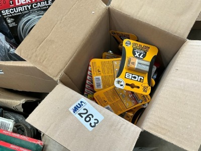 BOX LOT TO INC. ASSORTED BATTERIES