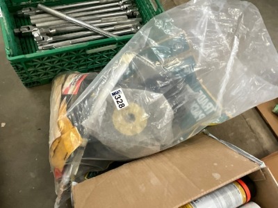 LARGE SACK TO INC. ASSORTED GRINDING WHEELS