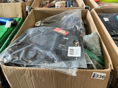 BOX LOT TO INC. ASSORTED UNUSED WORKWEAR
