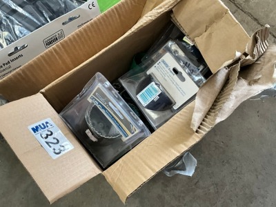 BOX LOT TO INC. ASSORTED UNUSED HOLE SAWS