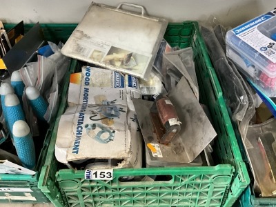 LOT BUNDLE TO INC. HAWKS, TROWELS, MORTICE ATTACHMENT
