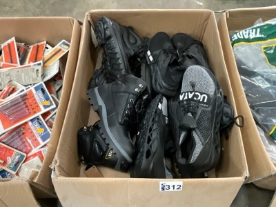 BOX LOT TO INC. ASSORTED SAFETY FOOTWEAR