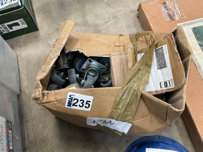 BOX LOT TO INC. LARGE SELECTION OF CASTOR WHEELS