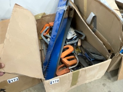 BOX LOT TO INC. ASSORTED HAND SAWS