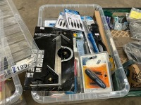LOT BUNDLE TO INC. SLIDING SQUARE, SOLDERING IRON, HEXAGON KEY SET, …..