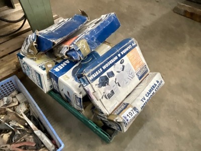 LOT BUNDLE TO INC. DRAPER TV CAMERA, INTERCOM & SYSTEMS