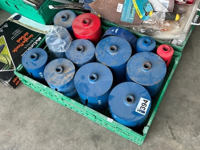 LOT BUNDLE TO INC. ASSORTED MASONRY CORE CUTTERS