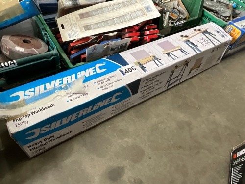 UNUSED SILVERLINE FLIP TOP WORKBENCH