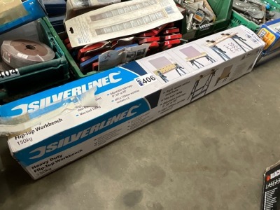UNUSED SILVERLINE FLIP TOP WORKBENCH