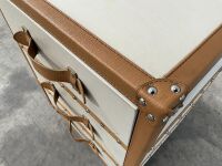THREE DRAWER STORAGE TRUNK ON WHEELS - 4