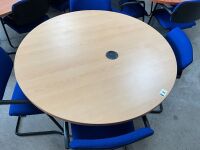 1200mm 4 SEATER ROUND MEETING TABLE - 5