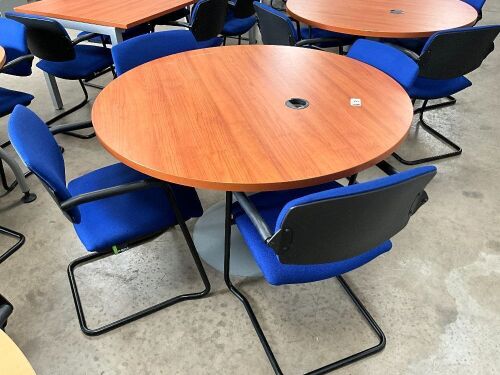1200mm 4 SEATER ROUND MEETING TABLE