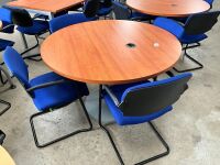 1200mm 4 SEATER ROUND MEETING TABLE