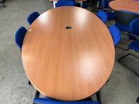 2400mm 6 SEATER OVAL MEETING TABLE - 3