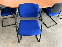 2400mm 6 SEATER OVAL MEETING TABLE - 6