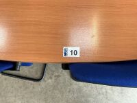 2400mm 6 SEATER OVAL MEETING TABLE - 7
