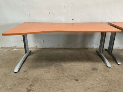 STEELCASE 1800mm LEFT HAND WAVE DESK