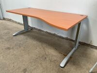STEELCASE 1800mm RIGHT HAND WAVE DESK - 3