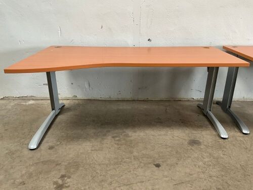 STEELCASE 1800mm LEFT HAND WAVE DESK