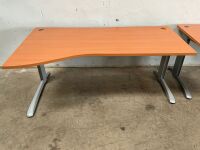 STEELCASE 1800mm LEFT HAND WAVE DESK - 2