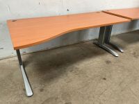 STEELCASE 1800mm LEFT HAND WAVE DESK - 3