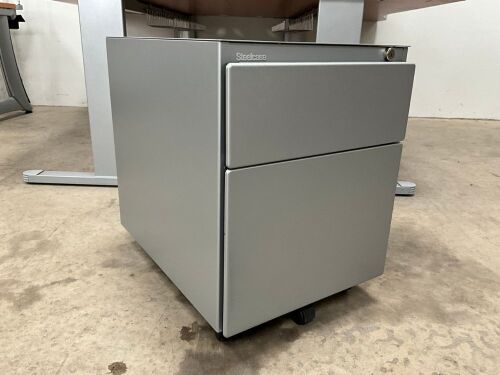 STEELCASE STEEL TWO DRAWER PEDESTAL