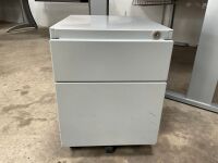 STEEL TWO DRAWER PEDESTAL - 2