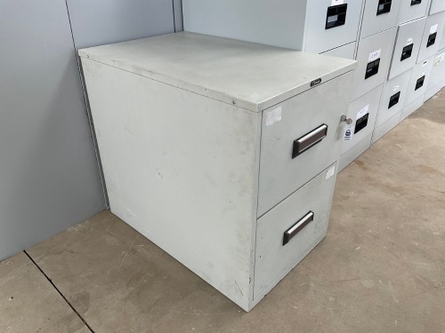 CHUBB TWO DRAWER FIREPROOF FILING CABINET