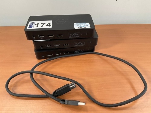 3No. DELL D3100 DOCKING STATIONS