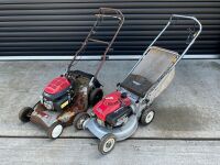 2No. HONDA WALK BEHIND PETROL LAWNMOWERS