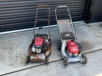 2No. HONDA WALK BEHIND PETROL LAWNMOWERS - 3