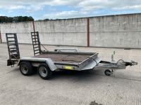 LYNTON APPROX. 10ft x 6ft 3500KGS TWIN AXLE PLANT TRAILER