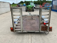 LYNTON APPROX. 10ft x 6ft 3500KGS TWIN AXLE PLANT TRAILER - 8