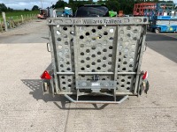 IFOR WILLIAMS APPROX. 9ft x 4.6ft 2600KGS TWIN AXLE BEAVERTAIL PLANT TRAILER - 13