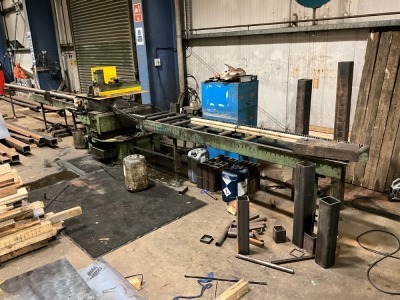 PROSAW LPC110/400 3 PHASE HYDRAULIC MITRE COLD SAW & ROLLER TABLE