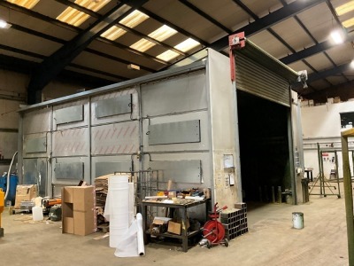 APPROX. 6500mm x 9000mm x 4300mm PAINT ROOM