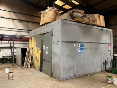 APPROX. 5600mm x 5600mm x 3560mm SPRAY BOOTH & WET PAINT LINE