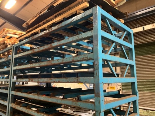 APPROX. 3400mm x 1500mm x 1500mm HEAVY DUTY METAL STORAGE RACK