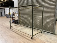APPROX. 3100mm x 1300mm x 2140mm DOUBLE MOBILE DRYING RACK